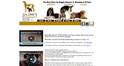 Desktop Screenshot of juliansdoggiedaycare.com